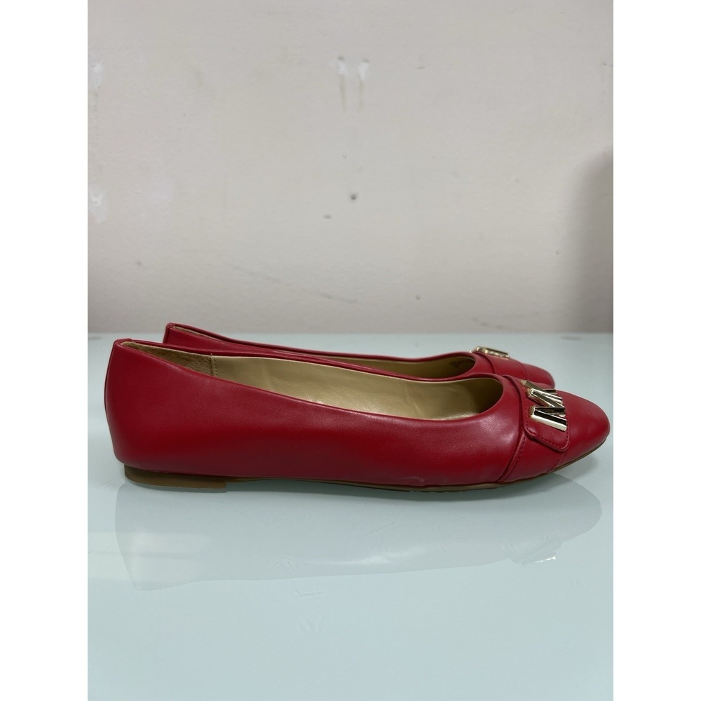 Michael Kors‎ Red MK Logo Ballet Flats Slip On Dress Shoes Women's 8M